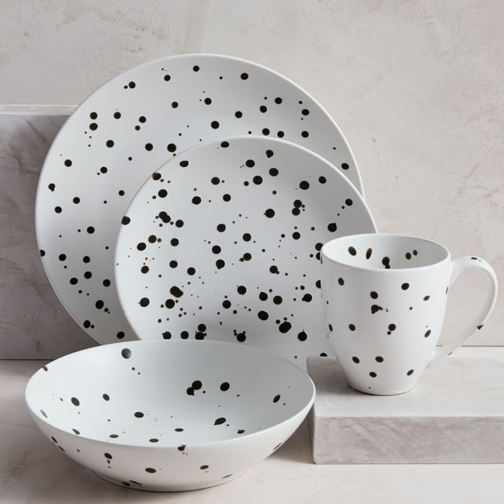 ISO West Elm Spotted Dinner Plates or Bowls